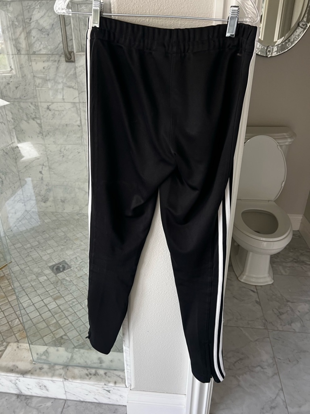 Women’s Small Adidas Black & White Track Pants - Picture 7 of 12